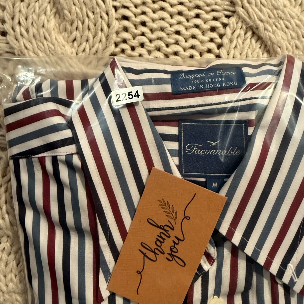 Faconnable Multicolor Striped Button Down Shirt - image 6